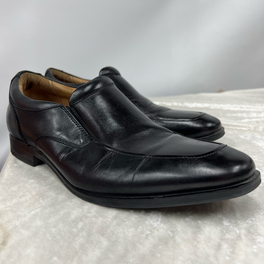 Vionic Sullivan Mens Black Leather Loafers Size US 10.5